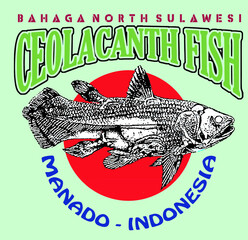 manado fish vector illustration for your T shirt or your Advertising