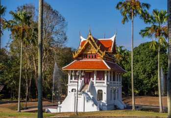 Wat Yannasangwararam Woramahawihan is a Buddhist temple in Chonburi Province near Pattaya Thailand Asia