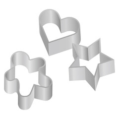クッキーの型抜き cookie cutters vector art