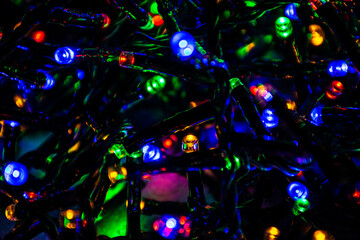 christmas lights background