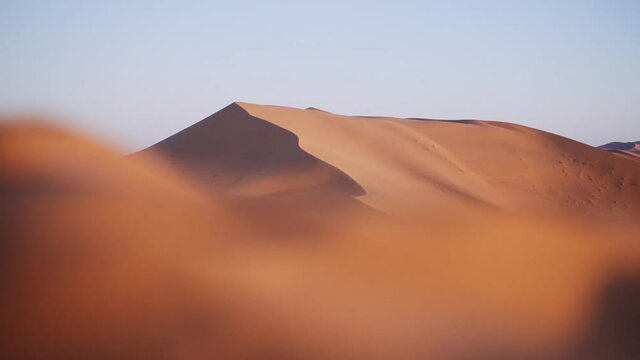 Large Desert Sand Dune In Landscape
