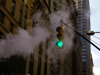 traffic light in the city