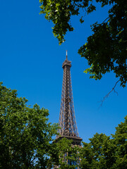 eiffel tower low angle view