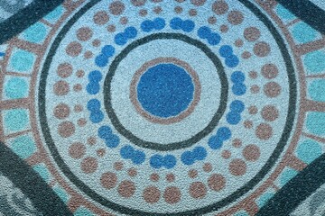 closeup of window stick pattern