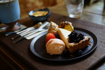 レアチーズケーキプレート