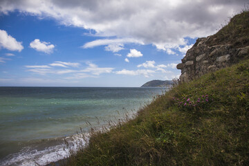 a lot of stones on the irish coast