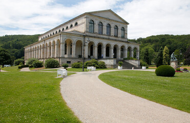Vorderansicht des Kursaal-Geb&auml;udes in Bad Br&uuml;ckenau. Bayern  --  
Front view of the Kursaal building in Bad Br&uuml;ckenau. Bavaria, Germany, Europe