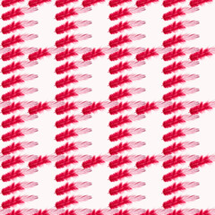 Red and white pen on white background, isolated, close-up, copy space for text, pattern