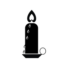 Candle icon vector sign symbol isolated