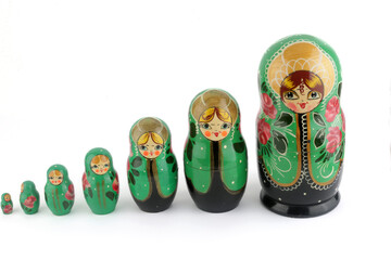 typical russian dolls as growth concept