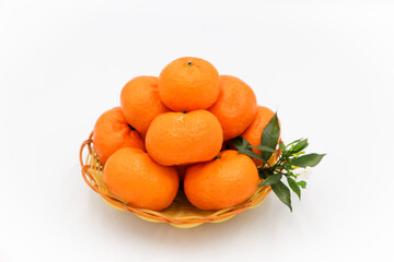 tangerines in a basket