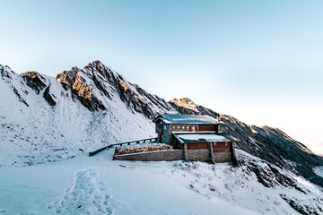 ski resort in the mountains