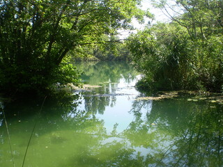 Fototapeta na wymiar a lake in Croatian national park