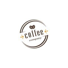 Fototapeta premium vintage coffee logo for company vector design