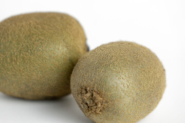Fresh kiwi fruit on white background