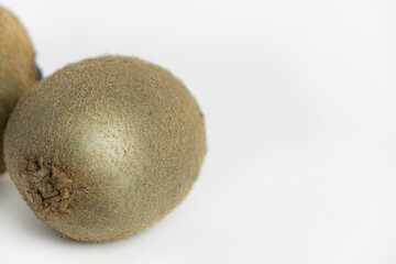 Fresh kiwi fruit on white background