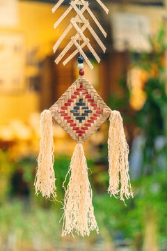 Tree mentioned (Vietnamese name is Cay Neu) - symbol of ethnic minority spiritual Kontum, Vietnam.