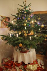 christmas tree and gifts