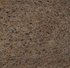 texture of porous rye bread macroftography