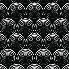 Vector seamless pattern with lettering Happy Easter and mandala shape. Perfect texture for your Easter printing and textile design, paper, fabric, book cover, web and magazine pages background.