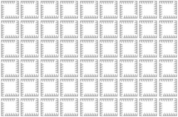 Abstract gray geometric pattern background. Wallpaper with modern neutral design. Line white border shape. Digital business square texture illustration