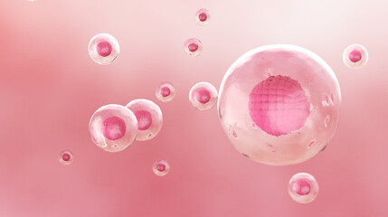 Human Stem Cell Concept, 3D Render