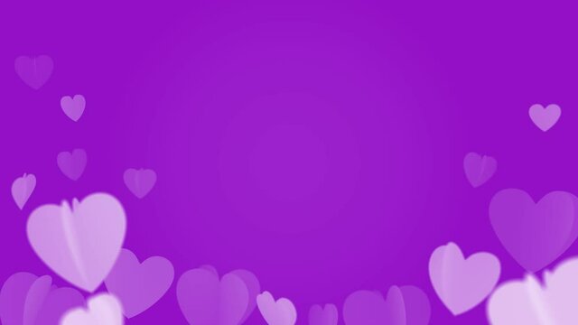 Flying hearts, flapping their wings, on a light background. The perfect space to add inscriptions, or a calm view that pleases the eye of lovers. The video is in a loop. It includes several color vers