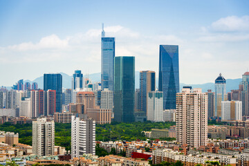 Fototapeta na wymiar Shenzhen, China Downtown Skyline