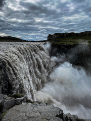 Ring road waterfall in Iceland (Dettifoss)