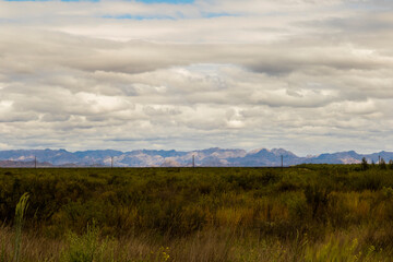 Las Leñas Valley in the distance. Mendoza Argentina.