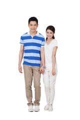 Fototapeta premium A group photo of a happy young couple