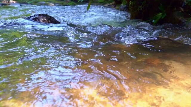 Waterfall in forest at Chae Son National Park, Northern, Thailand. The integrity of the watershed forest.