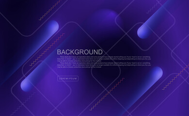 Blue dark geometric background with oblique stripes with a gradient, light square frames