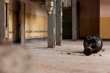 Fototapeta na wymiar Abandoned alcohol factory in Warsaw
