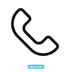 Telephone icon template color editable. Phone symbol vector illustration for graphic and web design.