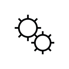 Setting icon vector set. Manage icon for site or app.