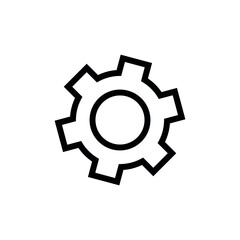 Setting icon vector set. Manage icon for site or app.