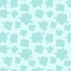 Vector seamless pattern with stylized delicate flowers with leaves. The design is great for wallpapers, scrapbooking, summer and wedding designs, packaging, textiles, fabrics, bedding