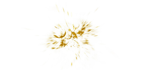 Abstract golden sparkles. Holiday background with fantastic light effect. Digital fractal art. 3d rendering.