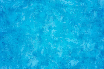 Blue painted decorative wall texture background.