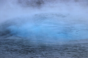 iceland geysir strokkur short before the eruption