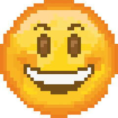 Vector emoji. Smiling face. Smile vector emoji. Happy emoticon. Cute emoticon isolated on white background.