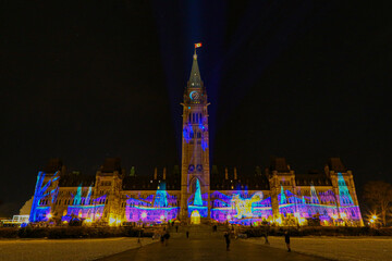 christmas tree in the city