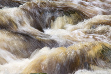 Detail of rapids in river Vydra in Bohemian Forest in Czech republic,Europe

