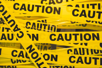 Barricade tape is brightly colored tape which is yellow-black color to warn or catch the attention of passersby of an area or situation containing a possible hazard