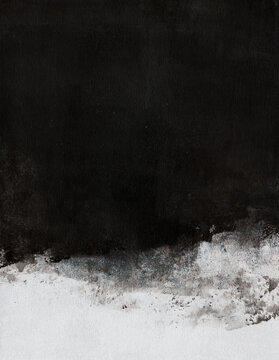 Decorative hand painted landscape for creative design of posters, packaging, banners, websites, wallpapers, magazines, branding, advertising and other projects. Modern abstract art. Acrylic on canvas.