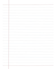 Blank white worksheet exercise book, Squared paper, hand drawn d