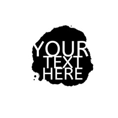 Vector grunge black paint, ink brush stroke, brush. Dirty artistic design element. Abstract black paint ink brush stroke for your design use frame or background for text. set - Vector