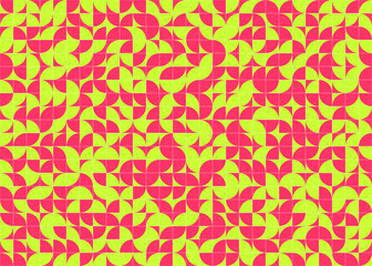 Abstract Geometric Pattern generative computational art illustration