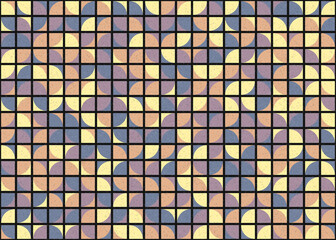 Fototapeta premium Abstract Geometric Pattern generative computational art illustration